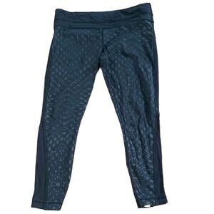 Lululemon Pace Tight *Full-on Luxtreme Lace Play Shimmer Black Gray Leggings  12